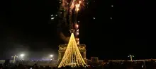 A queima de fogos encerrou o evento e acendeu o céu de Ladário 