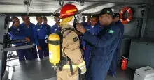 Militar em adestramento de noções de CAv.