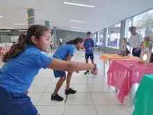 Crianças participaram de atividades recreativas
