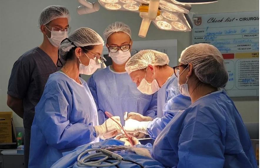 Profissionais da Marinha, Exército e Aeronáutica unem esforços em cirurgias realizadas no HMASP