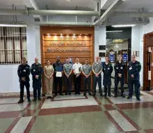 Comitiva da Rede Naval Interamericana de Telecomunicações visita o COMPAAz