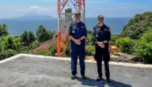 Almirantes visitam instalações do projeto da Unidade de Vigilância Costeira do SisGAAz