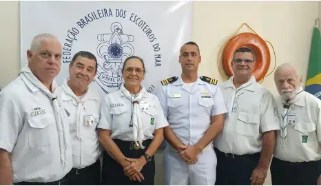 Capitania dos Portos do Rio de Janeiro disponibiliza espaço para reuniões da Federação Brasileira de Escoteiros do Mar