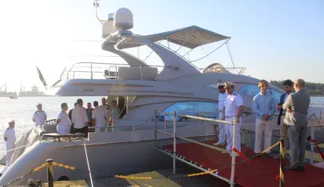 Projeto “Costa Verde” recebe Lancha de Inspeção Naval e Patrulhamento “Atlântico Sul” 