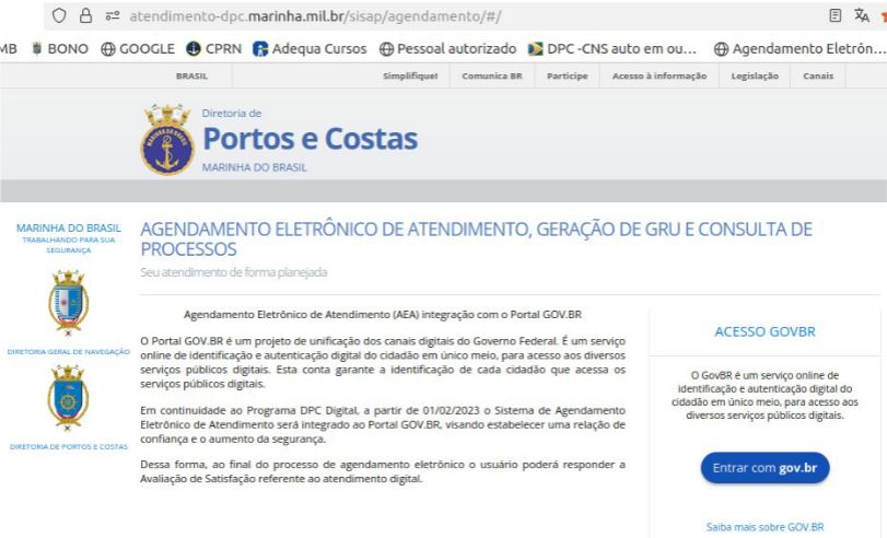 Instruções de Agendamento