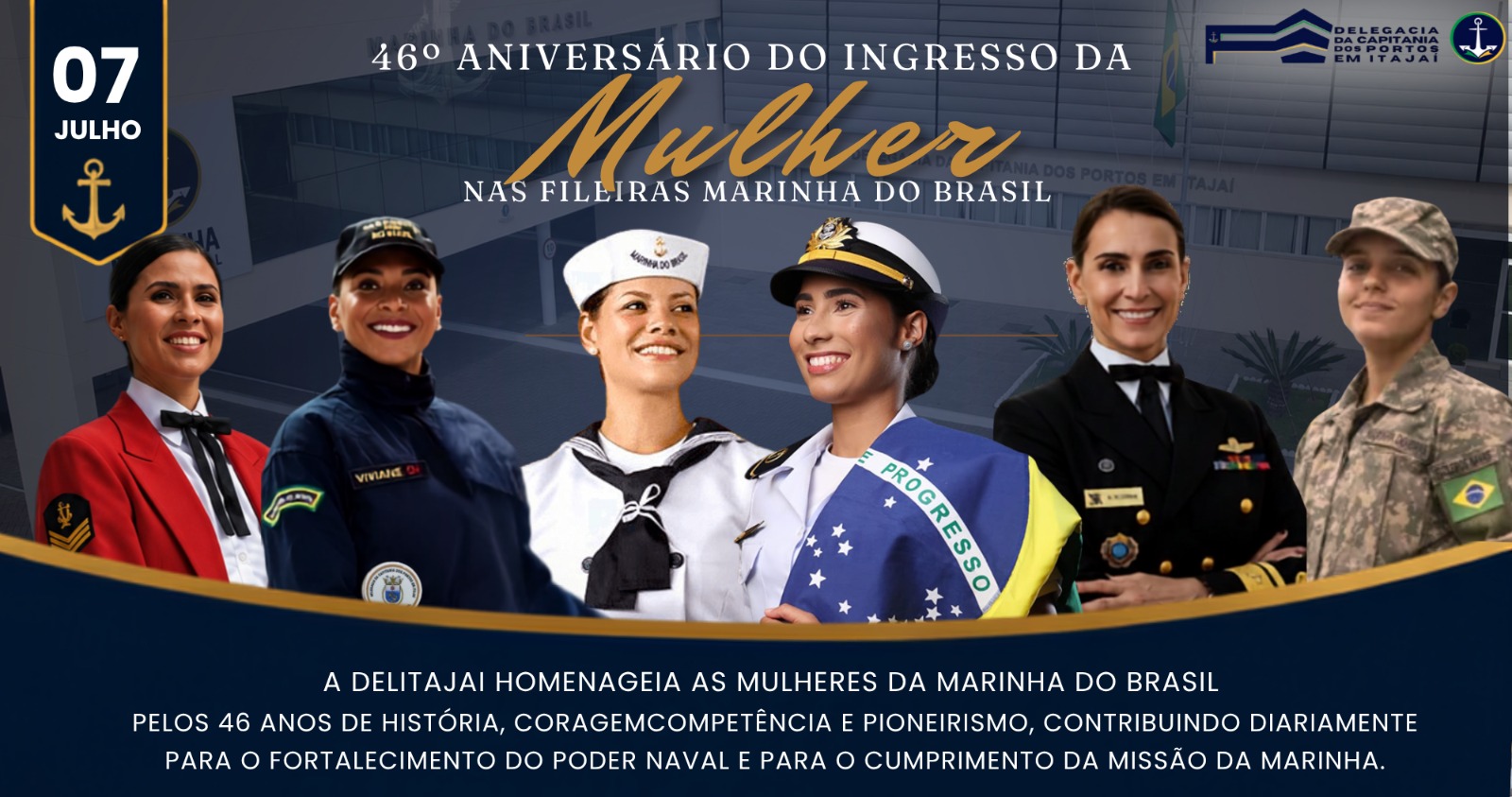46º aniversário do ingresso da mulher nas fileiras da Marinha do Brasil