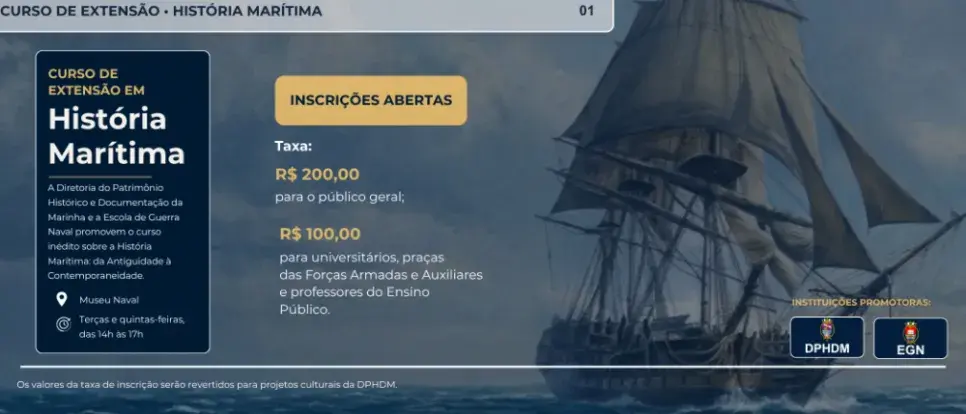 Curso de extensão em História Marítima