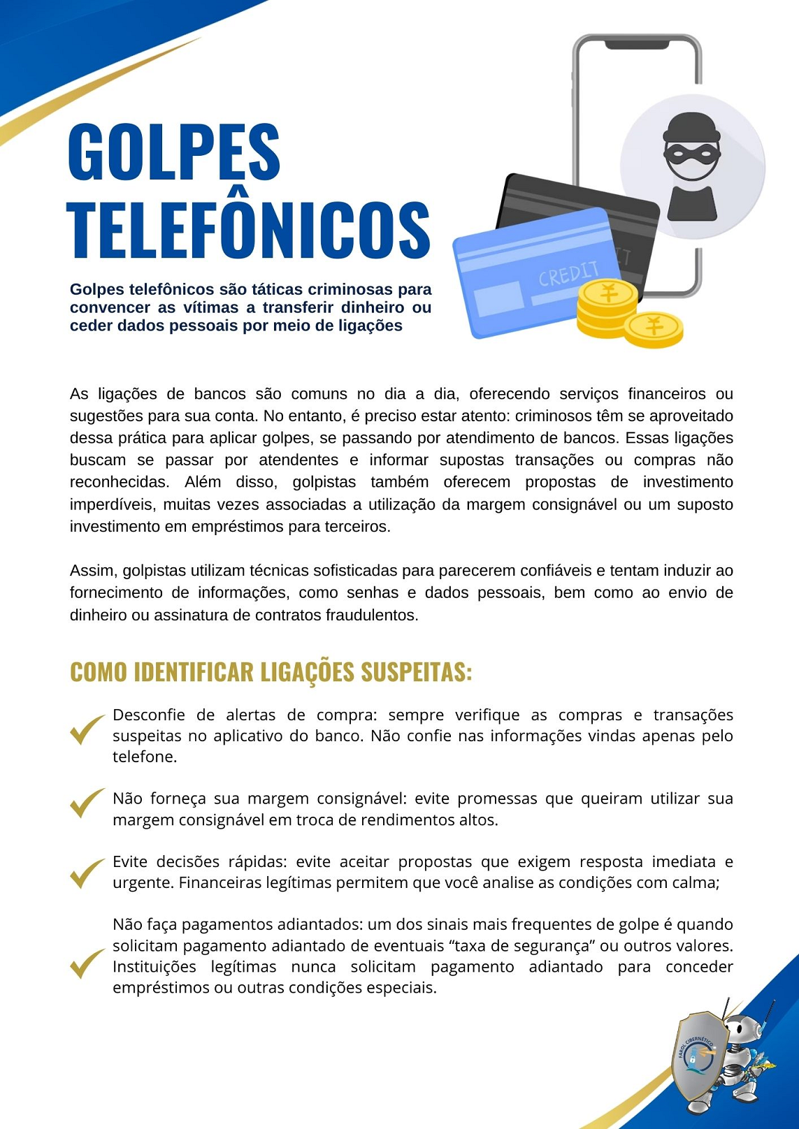 Campanha da Semana Golpes Telefônicos