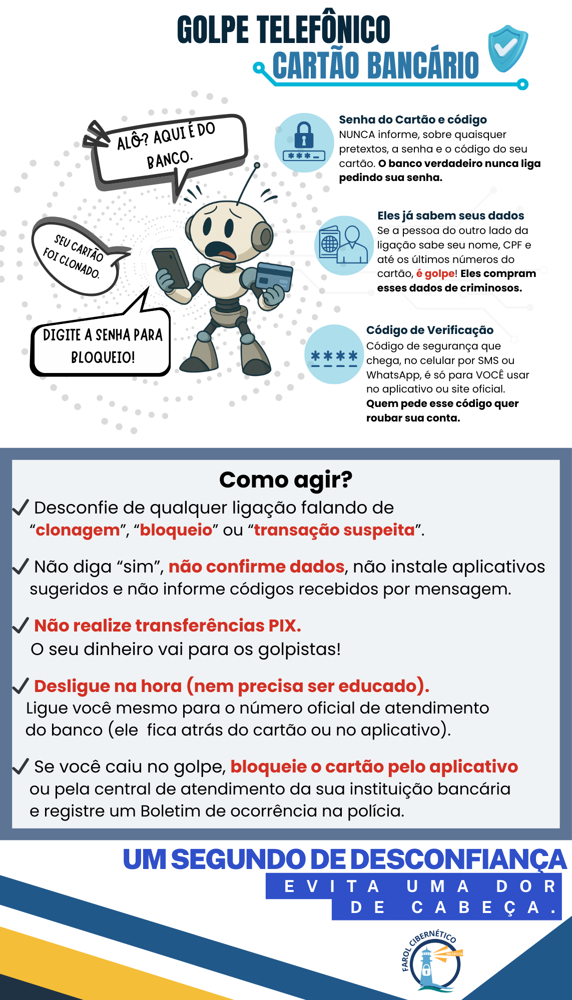 Campanha da Semana Alô, aqui é do banco. Seu cartão foi clonado