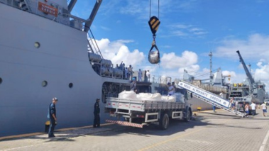 Apoio logístico à Esquadra no porto de Salvador-BA durante a comissão  ASPIRANTEX-2025