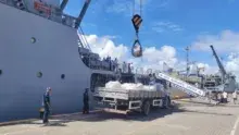 Apoio logístico à Esquadra no porto de Salvador-BA durante a comissão  ASPIRANTEX-2025