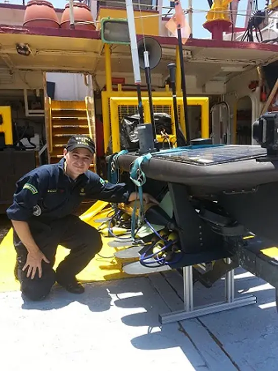 Instituto de Pesquisas da Marinha realiza teste com Veículo Autônomo para Monitoramento Acústico Submarino