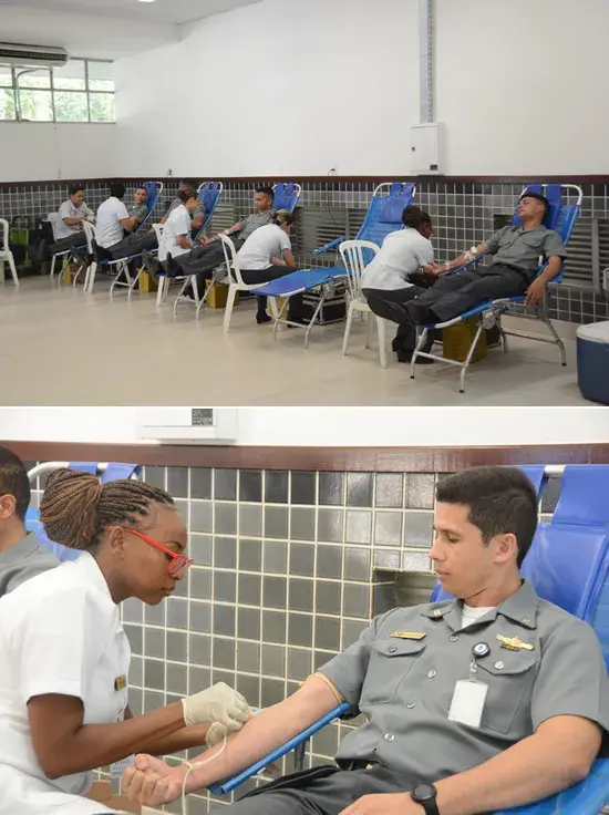 Militares do CNR participam de Campanha de Doação de Sangue em comemoração ao 64º Aniversário do Instituto de Pesquisas da Marinha