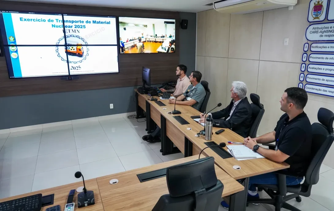 SecNSNQ participa como observadora no Exercício de Transporte de Material Nuclear 2025