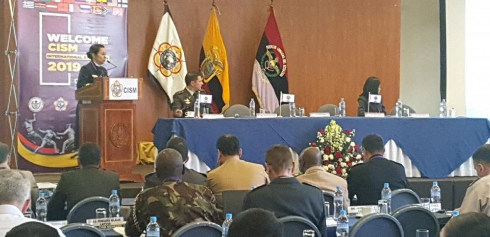 Apresentação ao público no congresso realizado em Quito-Equador