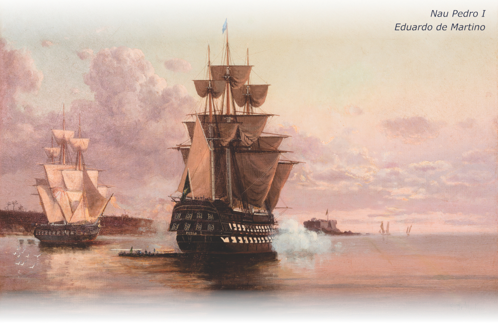 Ilustração de Eduardo de Martino da Nau Pedro I