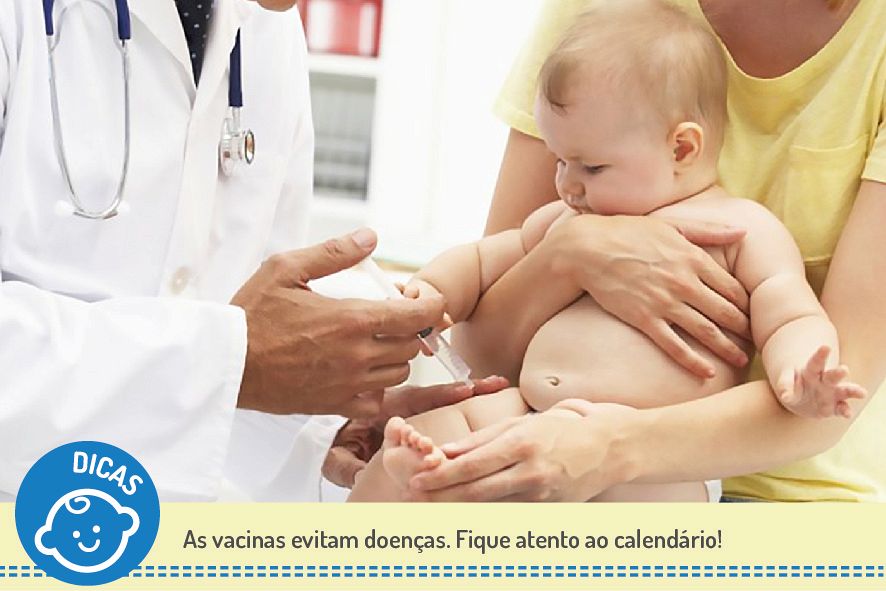 As vacinas evitam doenças. Fique atento ao calendário