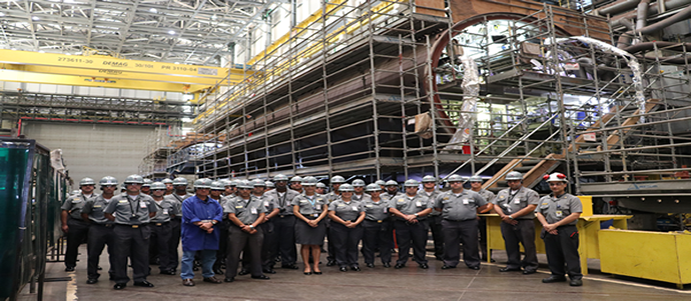Comitiva do SVPM visita as instalações do PROSUB | SVPM